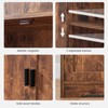 Iwell Storage Cabinet with 2 Drawers & Adjustable Shelves, Cupboard,