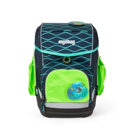Ergobag Safety Set with Side Pockets 3-Piece Pack/Cubo/Cubo Light, Green