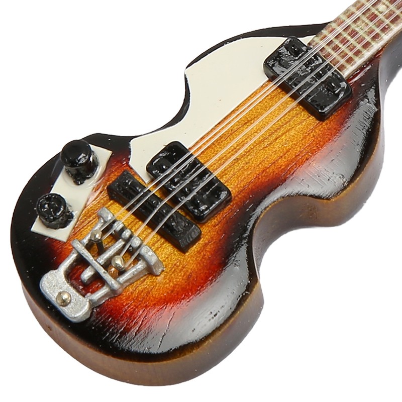 Miniature Electric Guitar Model Innovative Simulation Hand Crafted Wooden Guitar