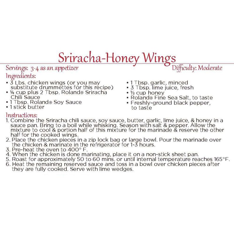 Roland Sriracha Chili Sauce, 28 Ounce (Pack of 6)