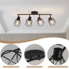 BUXVRCS Adjustable Multi-Directional Black Light Fixtures, Semi Flush Mount Ceiling