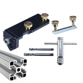 Aluminum Profile Tapping Guide - Aluminum Extrusion Accessories - Precise Positioning Tapping Assistant Hardware Railing for Metalworking Woodworking Fabrication Construction Furniture Cable