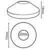 PLUMBING4HOME 2x Pieces Chromed PVC Plastic Radiator Pipe Cover Collar