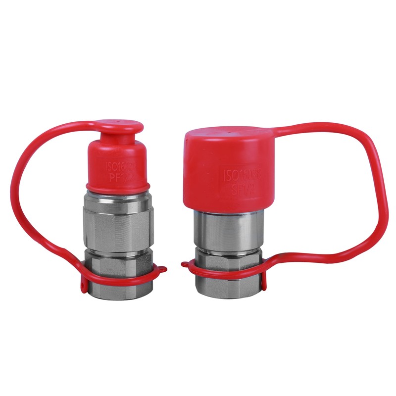 1/2" NPT Carbon Steel Flat Face Type Hydraulic Quick Connect