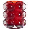 Bolsius ReLight® Kerzenhalter " Bubble " 98/84mm rot inkl. Nachfüller