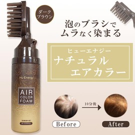 Hu・Energy Air COLOR FOAM Huenergy Air Hair Color Foam Dark Brown Hair Dye Foam Type