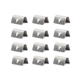Broco Air Deflector Clips Rain Wind Universal Mounting Channel Stainless Steel Mounting Clips Set (12pcs)