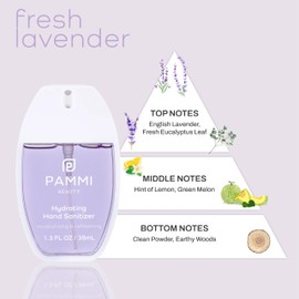 PAMMI PAMMI Hand Sanitizer Travel Size (2 Pack (Aloevera, Lavender))