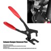 Iron Exhaust Pipe Rubber Pad Removal Plier 25 Degree Offset