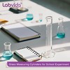 Labvida 100ml Measuring Cylinder Set, 4PCS Borosilicate Glass with Hexagonal