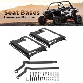 Racewill Seat Bases Lower and Recline For Polaris RZR 800/900/S 1000/XP 1000/XP Turbo/RS1