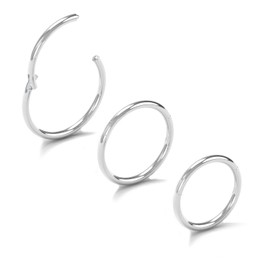 NewkeepsR G23 Titanium Septum Hinged Clicker - Segment Nose Seamless Rings, Metal