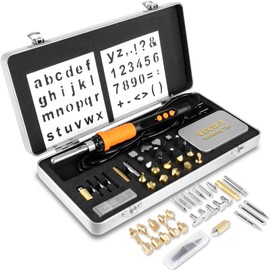 VECO-T Upgrade 40Pcs Wood Burning Kit, Craft Pyrography Tools for Beginners, Adults, Engraver, Carver, Adjustable Temp Wood Burning Pen, Ideal for Woodworking, Carving and Leather Craft