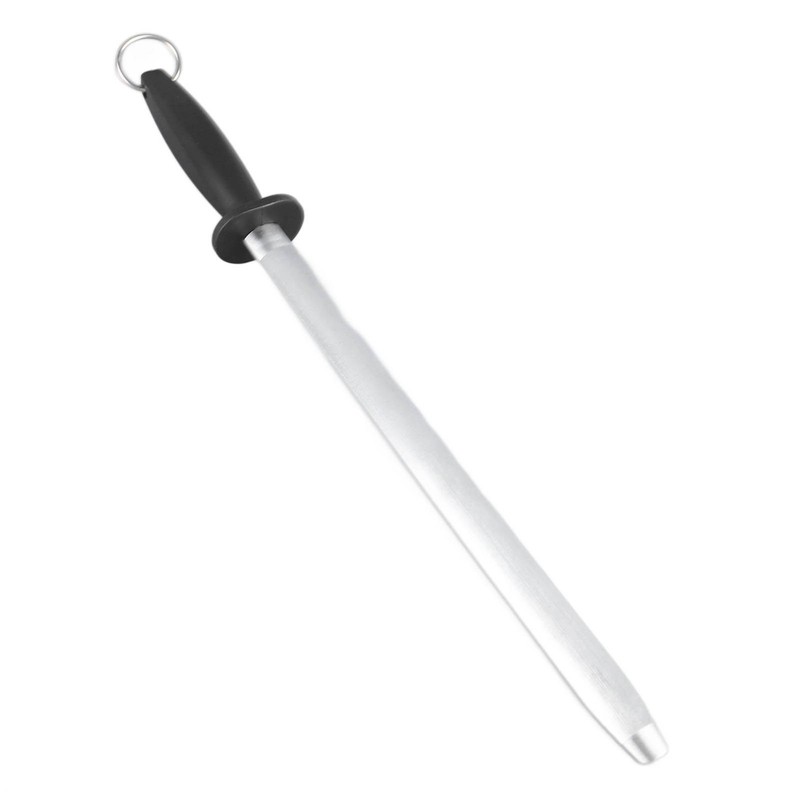 12in High Carbon Steel Hand Held Knife Sharpener Rod Professional