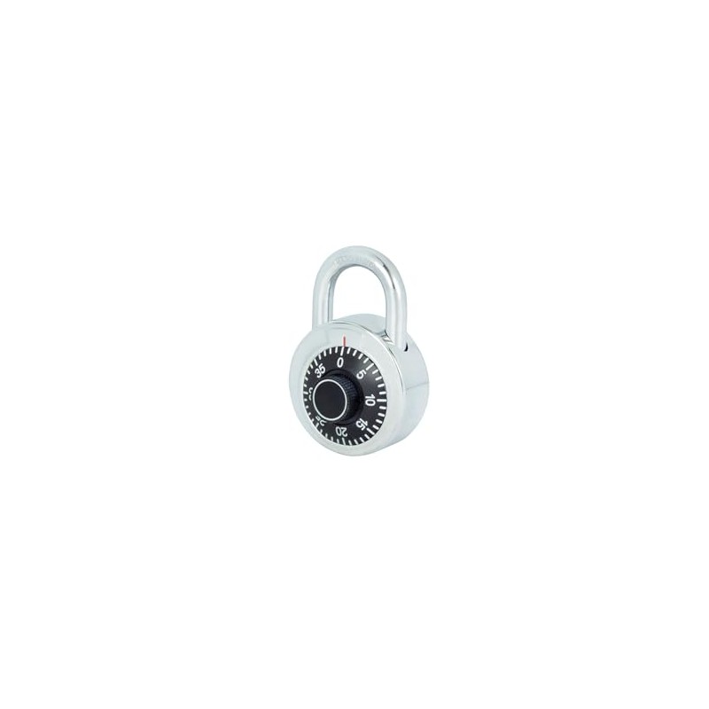 Lock L26S50NGB Candado de Combinación Disco, color Negro, 50 mm