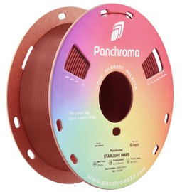 Polymaker Panchroma Color Changeable Starlight Red PLA 3D Printer Filament 1.75mm, Different Color by Light, Barely Visible Layer Lines - Panchroma Starlight Mars PLA Metallic 1.75mm (+/- 0.03mm)