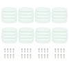 LEQMG Nylon Louvered Thru Vent,Plastic White Flush Marine Boat Vent,Free