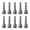 Drywall Screwdriver Bits, 10Pcs Magnetic Cross Screwdriver Bits Set, PH2