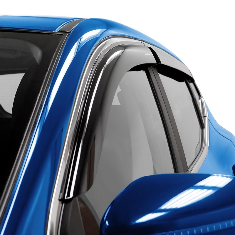 Goodyear Shatterproof Window Deflectors for Nissan Rogue Sport 2017-2022, Tape-on