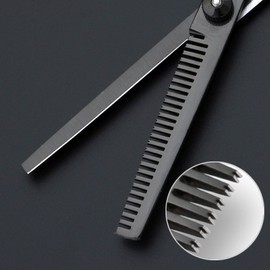 Pubic Thinning Scissors Y Zone Y Zone Thinning Comb Scissors Knife Hair Thinning - Black / 음모 숱가위 Y존 와이존 숱치는 빗가위 칼 털 숱정리 - 블랙