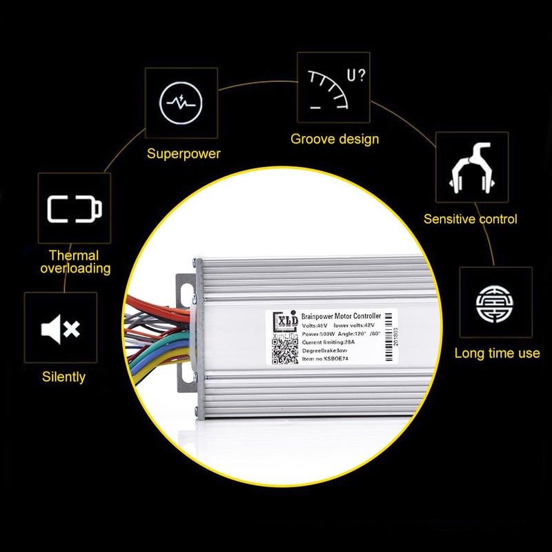 Brushless Speed Controller, 48V 500W Motor Speed Brushless Controller for