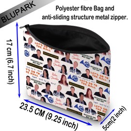 HIMYM Makeup Bag GO to The MALL Canvas Zipper Pouch TV Show Lovers Gift CT CB Fans Cosmetic Bag Comedy Lover Toiletry Bag (GO to The MALL)
