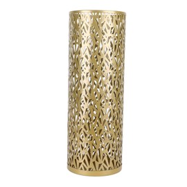 Culnflun Umbrella Stand, Metal Umbrella Stand, 23 x 15 cm (Diameter x H), Round Umbrella Stand, Organiser for Umbrellas, Triangular Hollow Umbrella Stand, for Home, Office, Entrance, Storage