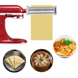 Rutoab Pasta Makers Pasta Sheet Roller, Silver