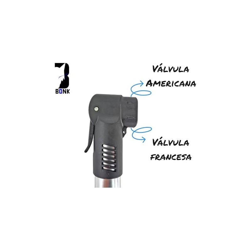 Bomba para Bicicleta 100psi Bomba De Aire Compatible con Válvula