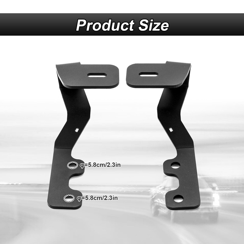 ROMELACK Upper Hood Light Mount Brackets Ditch LED Pods Bracket