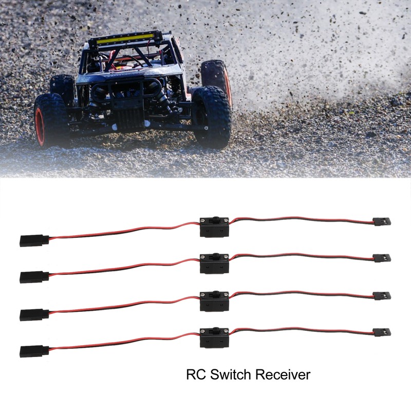 4Pcs RC JR Style Power On Off Switch Versatile Sturdy