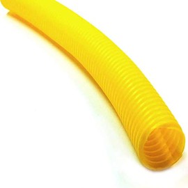 Electriduct 3/8" Split Wire Loom Tubing Polyethylene Corrugated Flexible Conduit (0.375 Inch ID) - Yellow - 25 Feet
