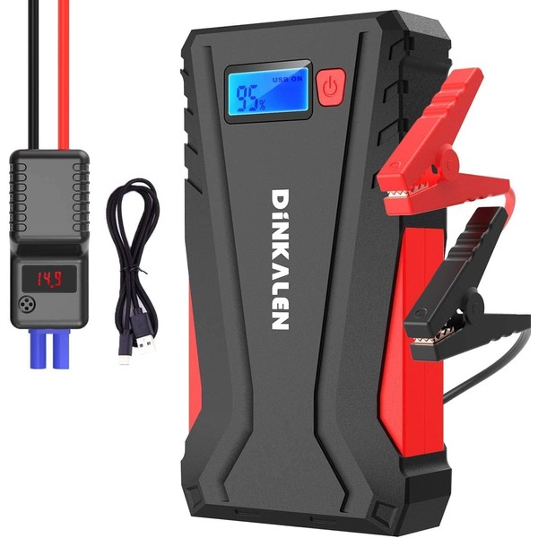 DINKALEN Jump Starter for 12V Cars, Engine Starter, 12800mAh
