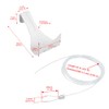 Adjustable Picture Rail Hanging System Square Hooks , 5 ft