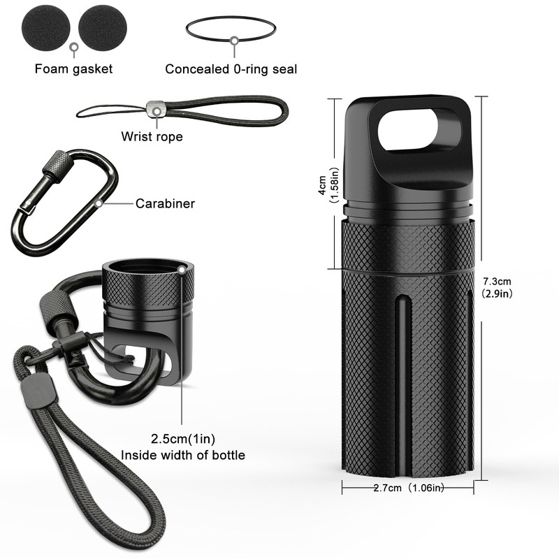 Upgrade Secure Portable Protector Case,Fully Compatible with YubiKey 5/5C NFC,Waterproof