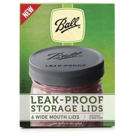 Ball Mason Jar Leak-Proof Lids, Wide Mouth, 6-Count (Pack of 1)