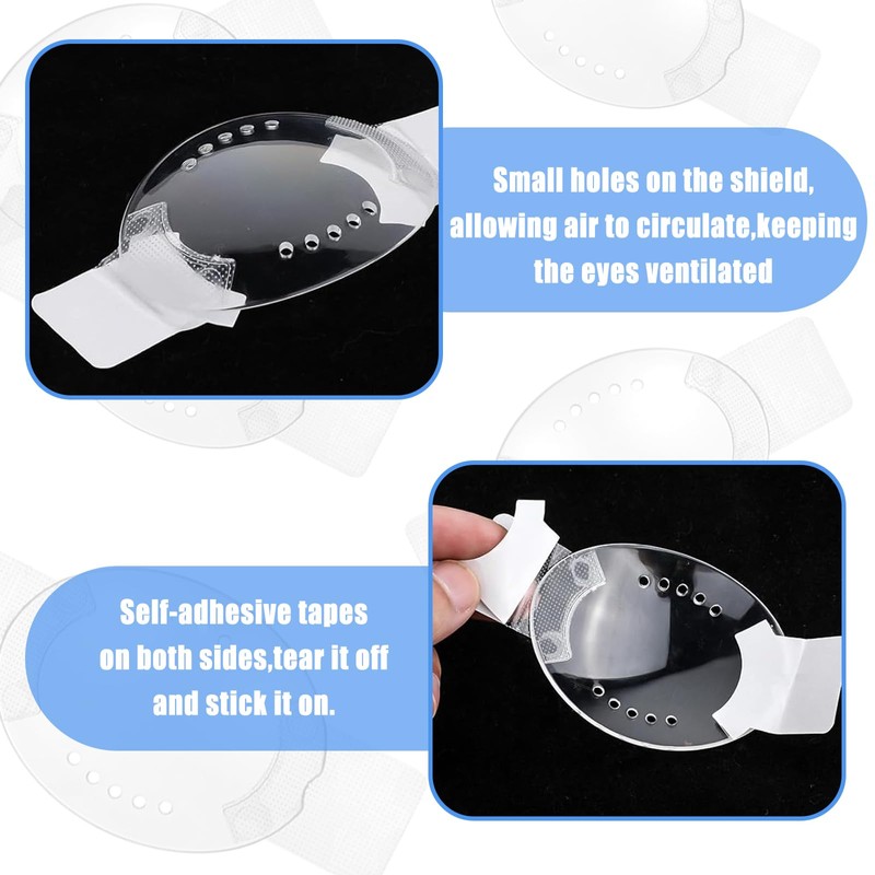 6 PCS Eye Shield Eye Shield After Cataract Surgery Transparent