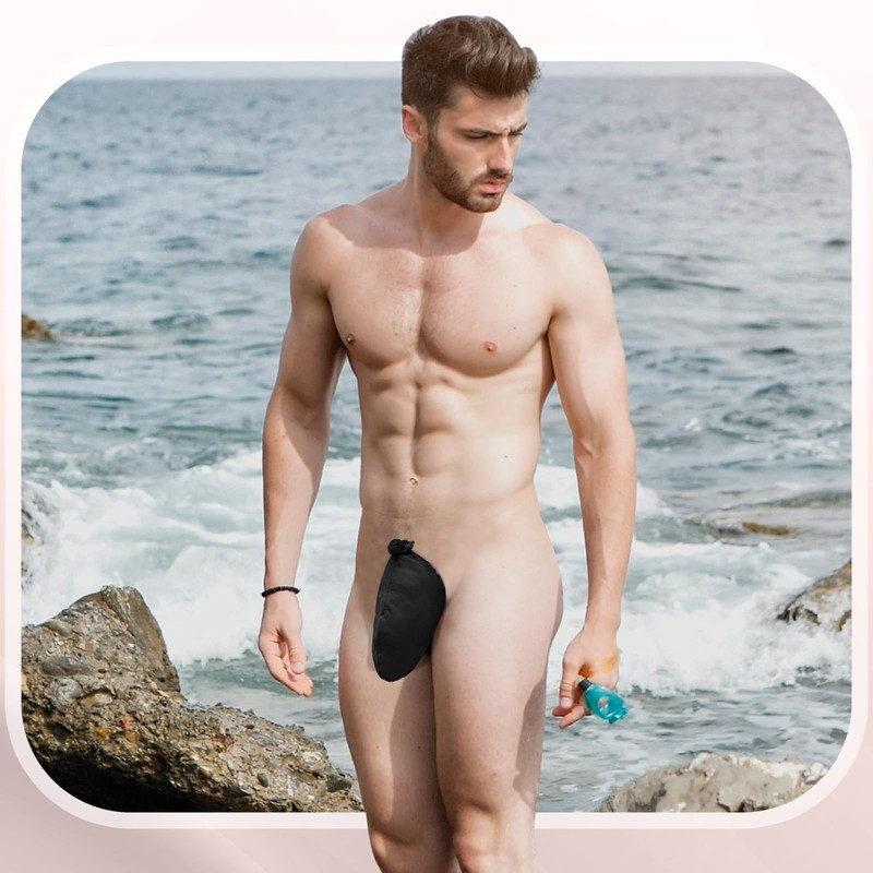 Dansydaisy 2 Pcs Men's Tanning Pouch Sun Protection, Tanning Cover
