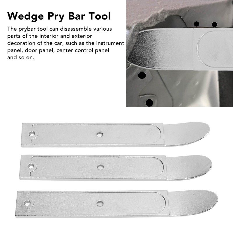 3pcs Wedge Pry Bar Tool Harmless Removal Panel Trim Prybar