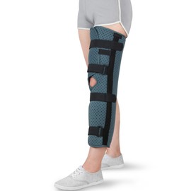 NIdreamCE Knee Immobilizer Brace for Orthopedic for Pain,Knee Fractures,Instability, ACL,MCL,MeniscusTear,Arthritis,Displacement Post Surgery Recovery 23.5"Length Women or Men Leg Braces Universal（L）