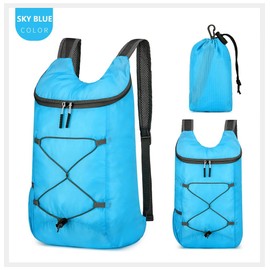 levayhill 16L Hiking-Daypack Lightweight-Foldable Travel-Backpack Water-Resistant Camping Outdoor Packable Easy Carry-on Bag (Blue)