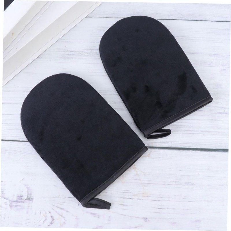 2piezas Aplicar Guantes Autobronceador Guante Autobronceador Negro Aplicador Para Bronceado