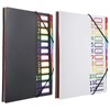 YIYI Document Files A4 Folder 12 Pockets File Case Freestanding