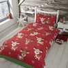 Rapport Home Rudolph & Friends Duvet Cover Set, Polycotton, Red,2