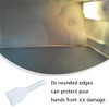 Refrigerator Ice Scraper White Plastic Flat Shovel Plastic Defroster Handheld