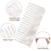 PASOLABE Wide Tooth Comb White Acetate Pocket Hairdressing Tools No