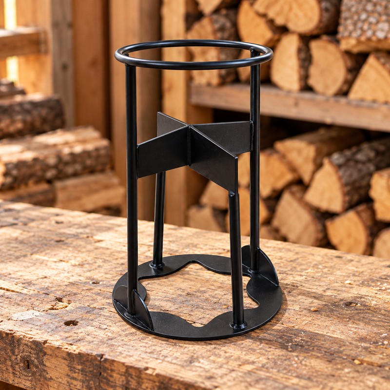 Portable Firewood Splitter – Iron Manual Log Splitting Wedge for