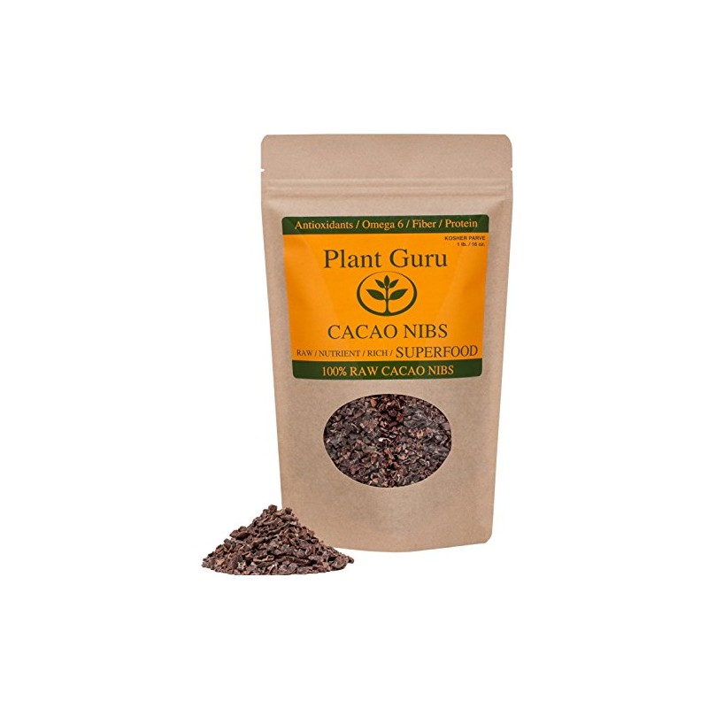 Raw Cocoa/Cacao Nibs 1 lb. Arriba National Bean From Ecuador