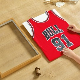 MUXIUNT 16x20 Shadow Box Picture Frame Display Case with Soft Linen Back-Thickened Panel,Large Brown Deep Shadow Box Frame 16x20 for Jersey Graduation Items Flower Photo Craft Memorial