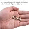 Hahiyo D-Rings with Screw Shackle Horseshoe U Shape Key Ring